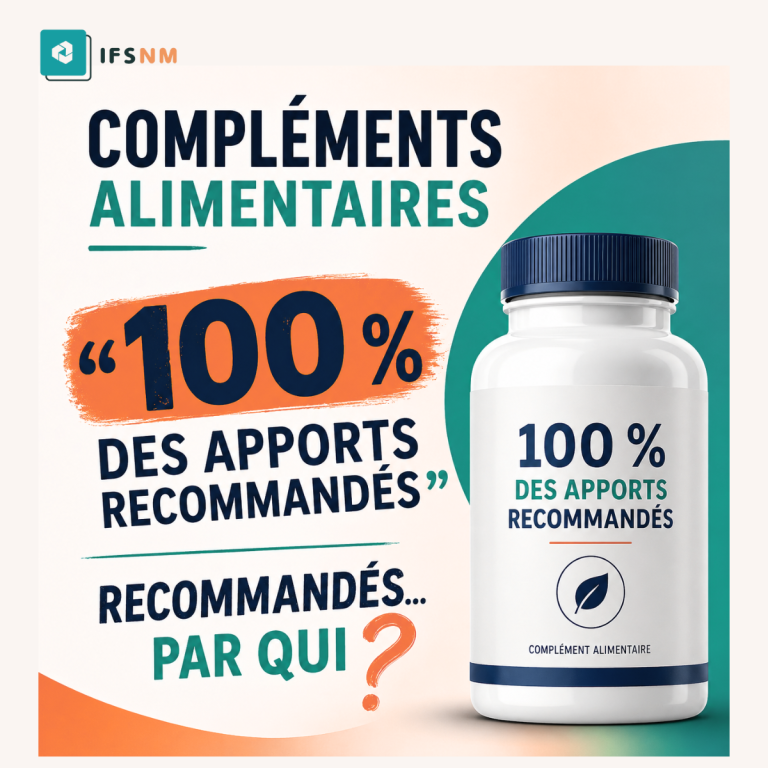 Compléments alimentaires : a quoi correspondent les 100% des apports